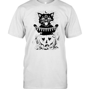 Cat Trick Or Treat Pumpkin Halloween T-shirt Cat Trick Or Treat Pumpkin Halloween T-shirt