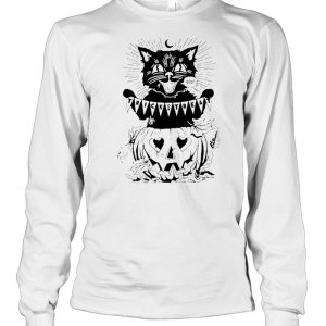 Cat Trick Or Treat Pumpkin Halloween T-shirt 2 Cat Trick Or Treat Pumpkin Halloween T shirt 3