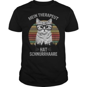 Cat mein therapeut hat schnurrhaare shirt, hoodie, long sleeve