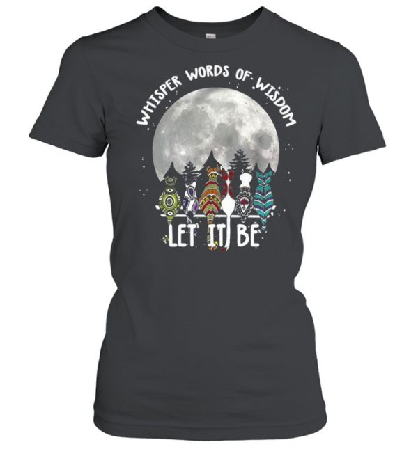 Cats Whisper Words Of Wisdom Let It Be Halloween T-shirt