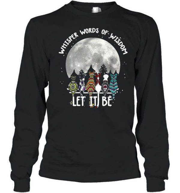 Cats Whisper Words Of Wisdom Let It Be Halloween T-shirt