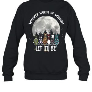 Cats Whisper Words Of Wisdom Let It Be Halloween T shirt 4