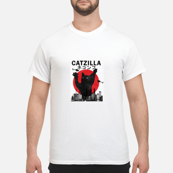 Catzilla Japanese Sunset Vintage shirt, hoodie, long sleeve