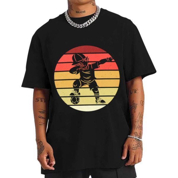 Child Soccer Retro Sunset T-shirt