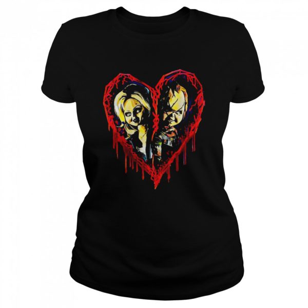 Chucky And Tiffany Heart Chucky T-Shirt