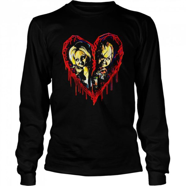 Chucky And Tiffany Heart Chucky T-Shirt