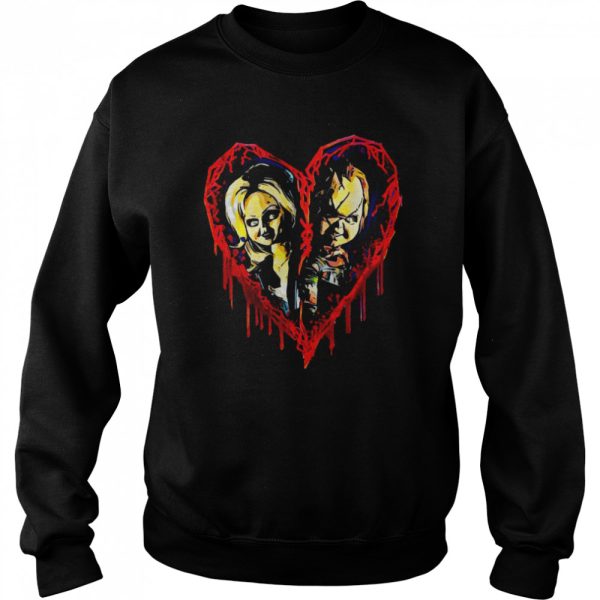 Chucky And Tiffany Heart Chucky T-Shirt