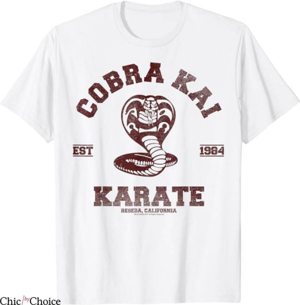 Cobra Kai T-Shirt Collegiate Logo T-Shirt Est 1984 Trending