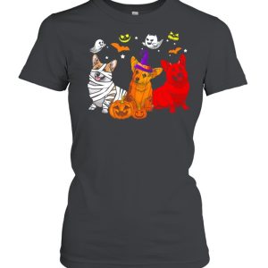 Corgi Dog Witch Boo Halloween shirt