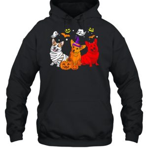 Corgi Dog Witch Boo Halloween shirt 5