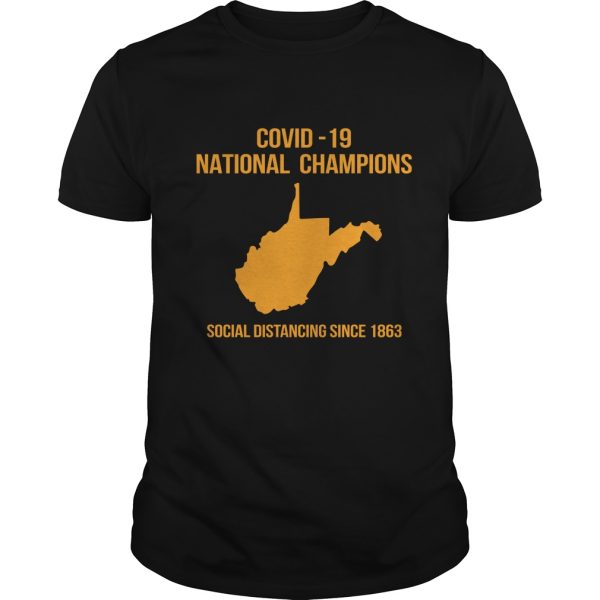 Covid-19 national champions social distancing since 1863 shirt