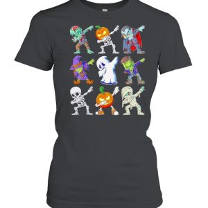 Dabbing Halloween Boys Skeleton Zombie Scary Pumpkin Mummy T-Shirt