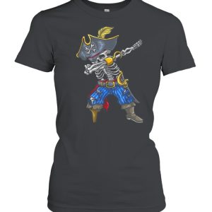 Dabbing Skeleton Pirate Jolly Roger Halloween Birthday shirt