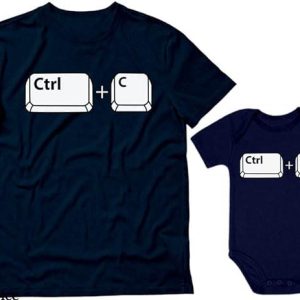 Dad Son Matching T-Shirt Copy Paste Father Son Gift For Dad