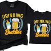 Dad Son Matching T-Shirt Drinking Buddies Tee Gift For Dad
