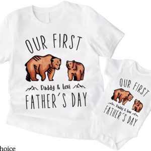 Dad Son Matching T-Shirt Gift For Fathers Day T-Shirt