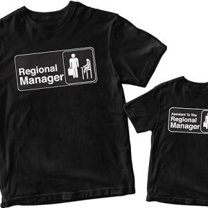 Dad Son Matching T-Shirt The Regional Manager Tee Shirt