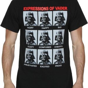Darth Vader T-Shirt Expressions Of Darth Vader