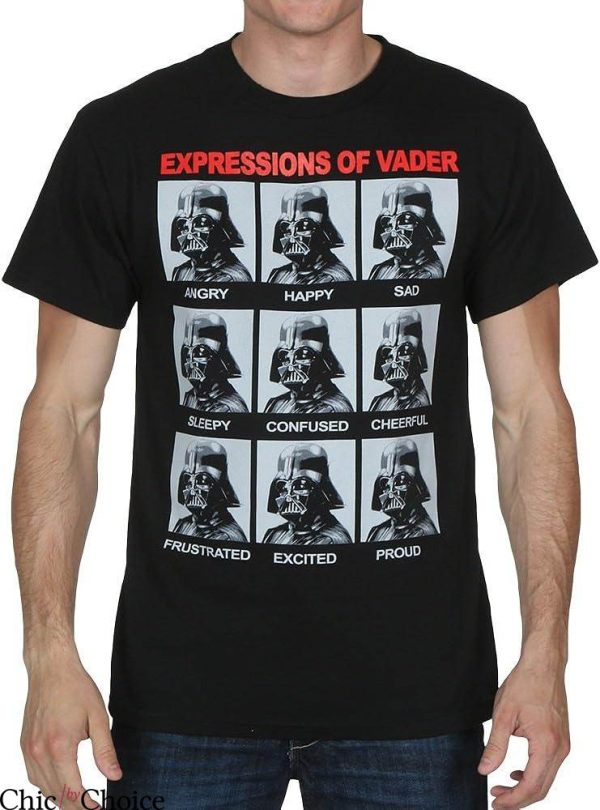 Darth Vader T-Shirt Expressions Of Darth Vader