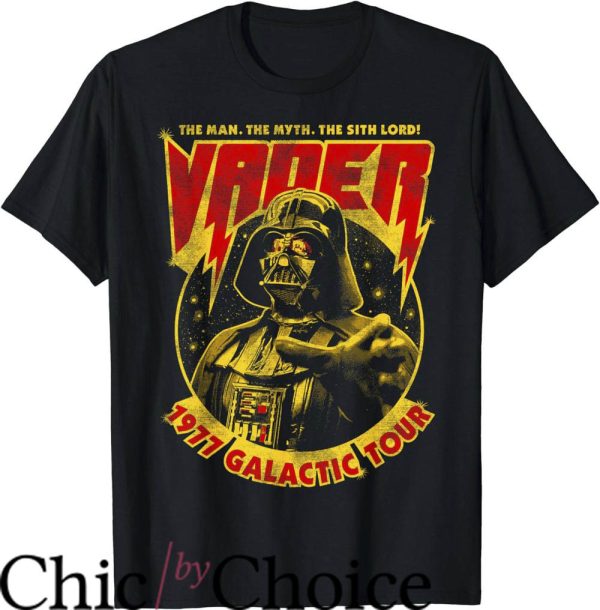 Darth Vader T-Shirt Star Wars 1977 Galactic Tour Poster