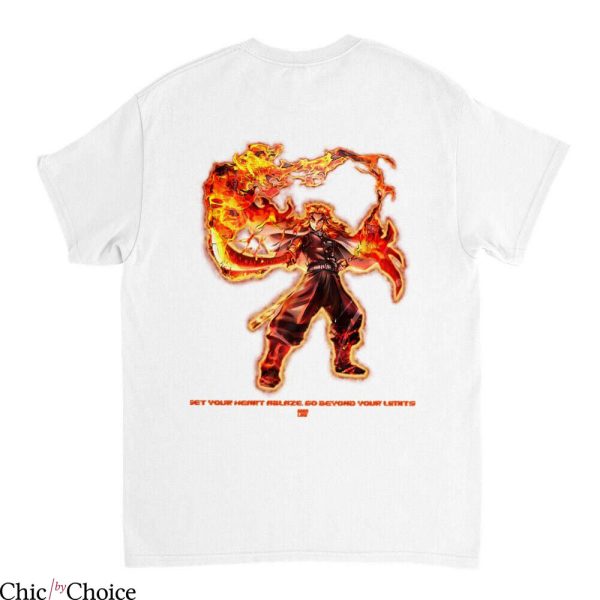 Demon Slayer T-Shirt Anime Rengoku Japanese Manga Funny