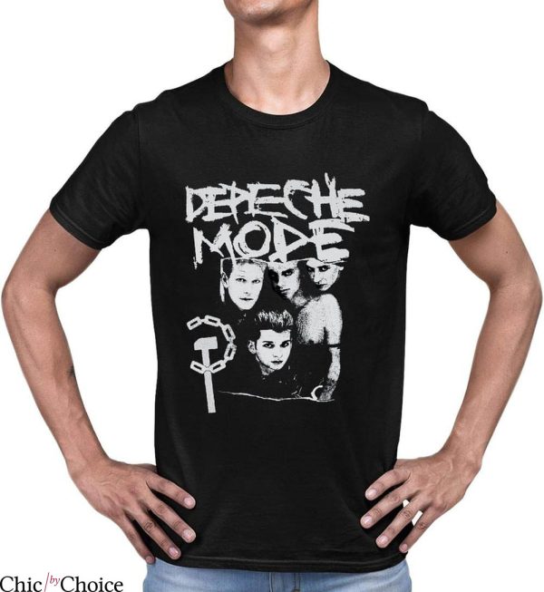 Depeche Mode UK T-Shirt Electronic Music Band Retro