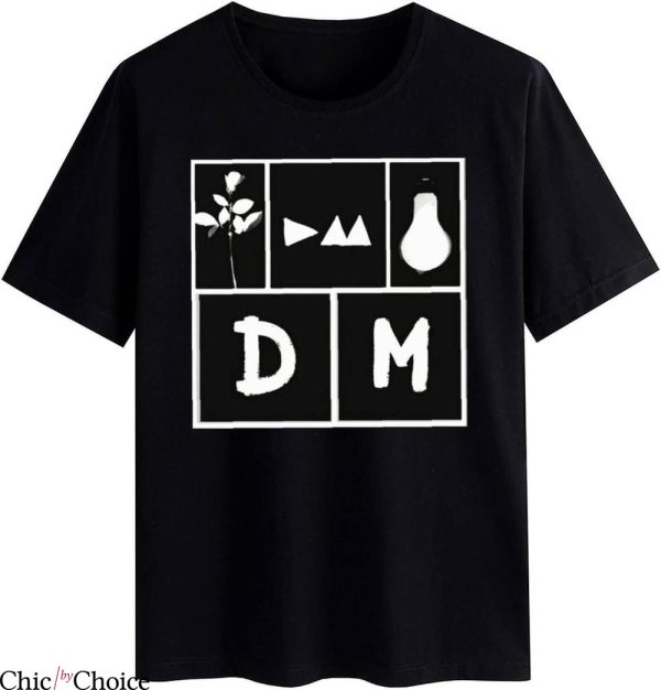 Depeche Mode UK T-Shirt Electronic Music Theme 90s