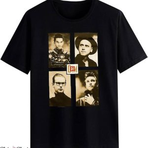 Depeche Mode UK T-Shirt Electronic Music Theme Retro