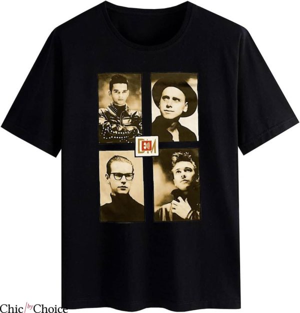 Depeche Mode UK T-Shirt Electronic Music Theme Retro