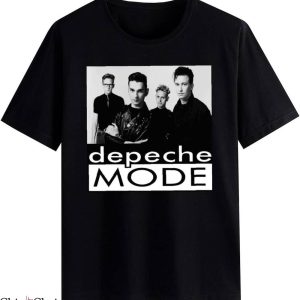 Depeche Mode UK T-Shirt Electronic Music Theme Vintage