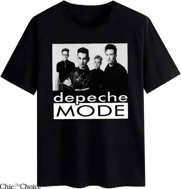 Depeche Mode UK T-Shirt Electronic Music Theme Vintage