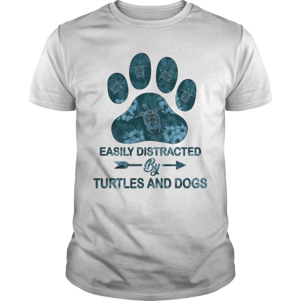 Easily Distracted by Turtles and Dogs shirt, hoodie, long sleeve