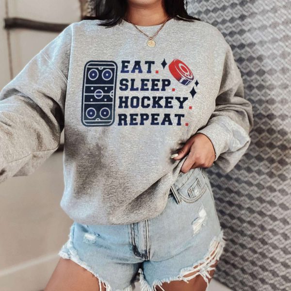 Eat Sleep Hockey Repeat T-shirt