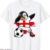 England Football T-Shirt Dabbing Penguin Soccer Fans