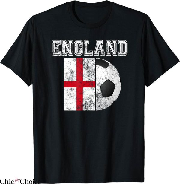 England Football T-Shirt Flag Soccer Futbol Crest Supporters