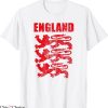 England Football T-Shirt Retro Vintage Crest Soccer Team