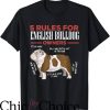 English Bulldogs T-Shirt 5 Rules For English Bulldog Owners
