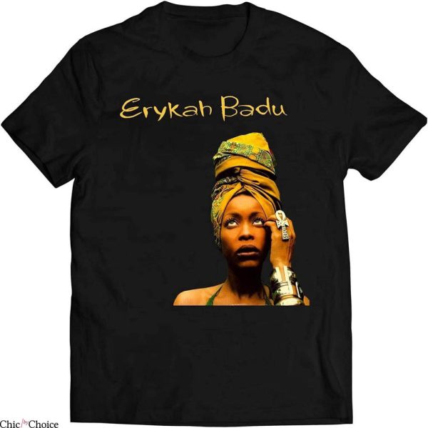 Erykah Badu T-Shirt Her Face Tee Shirt Music