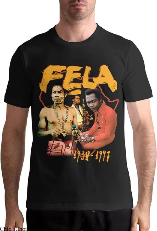 Fela Kuti T-Shirt American Funk And Jazz Music Player TShirt