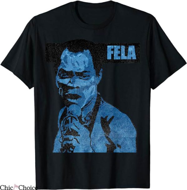 Fela Kuti T-Shirt Fela Kuti In Blue T-Shirt Music
