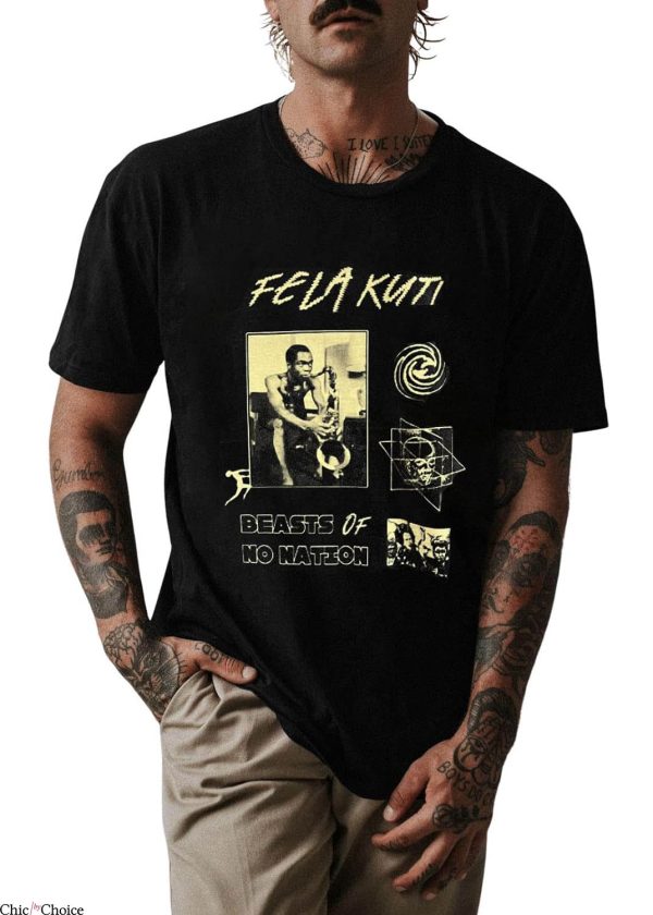 Fela Kuti T-Shirt Nigerian Music Fan Tee Shirt Music