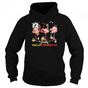Flamingo Happy Halloween Thanksgiving Christmas T-shirt 4 Flamingo Happy Halloween Thanksgiving Christmas T shirt 5
