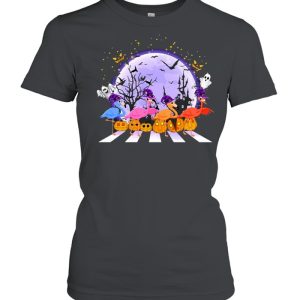 Flamingo Witch Abbey Road Happy Halloween 2021 Shirt
