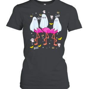 Flamingo boo Halloween party shirt