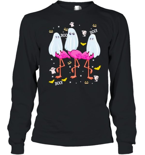 Flamingo boo Halloween party shirt