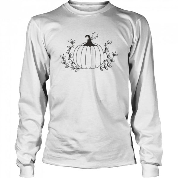 Floral Pumpkin Halloween T-Shirt