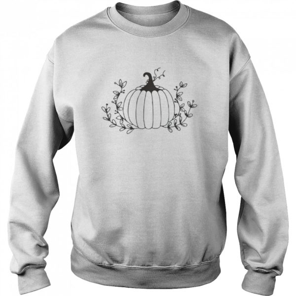 Floral Pumpkin Halloween T-Shirt