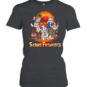 French Bulldog Cosplay Horror Characters Scare Frenchies Halloween shirt