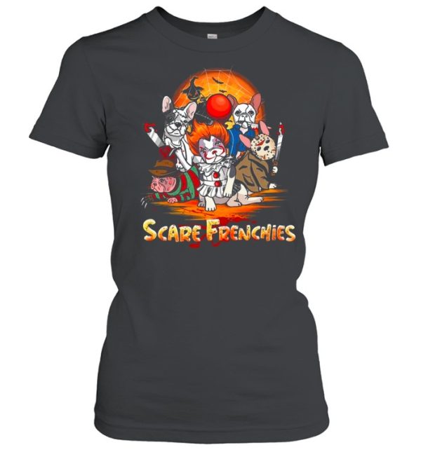 French Bulldog Cosplay Horror Characters Scare Frenchies Halloween shirt