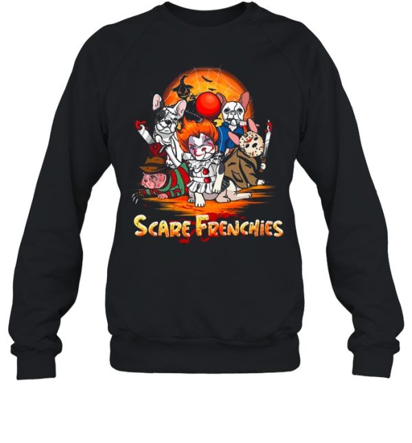 French Bulldog Cosplay Horror Characters Scare Frenchies Halloween shirt